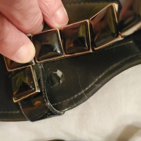 ENZO Angiolini Black Sandals Size 6 1/2 - Picture 4 of 8